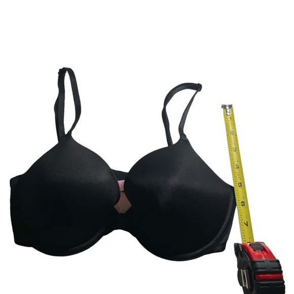Victoria's Secret PINK Wear Everywhere Pushup Bra Size 34C Black - Picture 4 of 12
